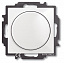 2251 UCGL-94-507 Светорегулятор Busch-Dimmer (диммер) поворотно-нажимной с центральной платой 60-400Вт (альпийский белый) Basic 55 ABB. Вид 1.