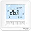 Термостат комнатный цифровой, 0-10в для 4-тр.фанкойла deluxe бел~230в Schneider Electric. Вид 1.