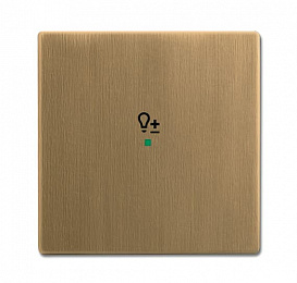 SRD-1-840 Клавиша один., светорег., латунь ант. ABB. Вид 1