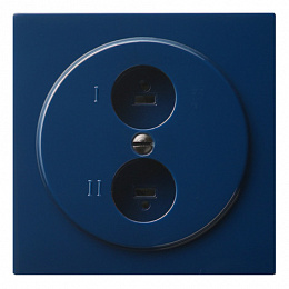 Розетка стереогромкоговорителя (синий) S-Color Gira. Вид 1