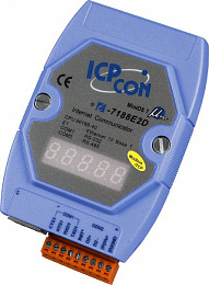 Программируемый Ethernet сервер последовательных интерфейсов с поддержкой Modbus/TCP, 1xRS-232, 1xRS-485 ICP DAS. Вид 1