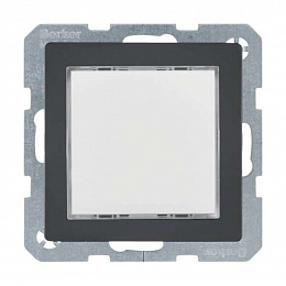 Светодиодный световой сигнал (антрацитовый, бархатный лак) Q.1/Q.3 Berker. Вид 1