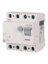 194689 HNC-63/4/003-A Блок утечки тока 4-полюсный, 63A,30mA, тип A (УЗО) Eaton. Вид 1