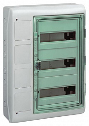 Бокс 36 мод.настенный IP65 серый +4 отверстия с интерфейсным модулем, Schneider Electric. Вид 1