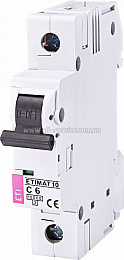 Авт. выключатель ETIMAT 10 1p C 6А (10 kA) ETI. Вид 1
