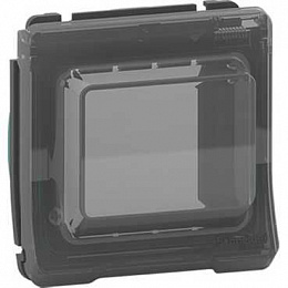 Крышка для Бокса под исталляцию unica IP55 (антрацит) Mureva Styl Schneider Electric. Вид 1