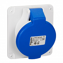 Розетка панельная, угловая винт 16a 3pne 200-250 IP44 Schneider Electric. Вид 1