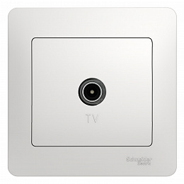 Розетка TV, в сборе (белый) Glossa Schneider Electric. Вид 1