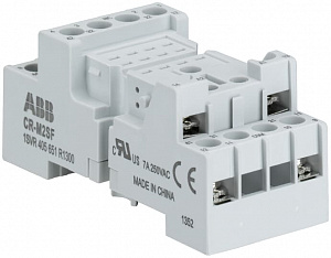 Цоколь cr-m2sf (стандартный) для реле cr-m 2пк, вилочный зажим ABB. Вид 1
