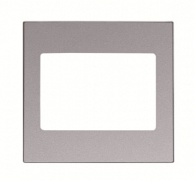 8557.1 PL Накладка для мех. аудиоразъёма арт.8157.1, серия SKY, серебристый алюминий ABB. Вид 1