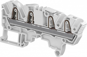 Клемма втычная ZK4-4P-OR оранжевая - 4 мм2, 4 зажима TYCO. Вид 1