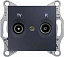 Розетка TV/R, оконечная, 1 db (графит) Sedna Schneider Electric. Вид 1.
