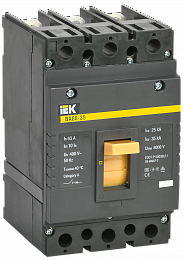 ВА88-35 3Р 63А Автоматический выключатель 3-полюсный, 63A, 35kA подключение под шину ИЭК. Вид 1