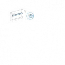 Дин-рейка + 4 пластиковых держателя Schneider Electric. Вид 1