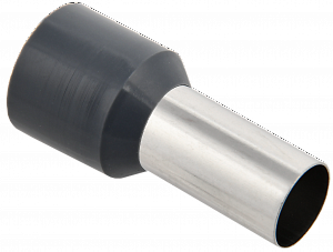 Наконечник-гильза Е35-16 35мм2 с изолированным фланцем (серо-коричневый) (100 шт) ИЭК. Вид 1