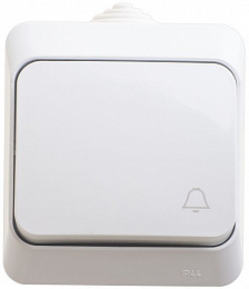 Выключатель 1-клавишный, О/У, IP44 (белый) Этюд Systeme Electric. Вид 1