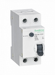 Дифф. автомат 1P+N, 16А 10mA, тип A, 4.5kA (хар-ка C) City9 Systeme Electric. Вид 1