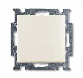 2006/6/6 UC-96-507 Переключатель 2-х клавишный, проходной с двух мест (шале/белый) Basic55 ABB. Вид 1