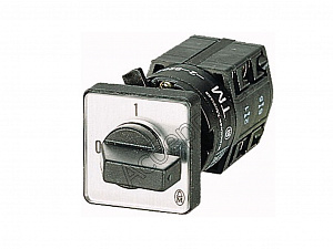 15073 TM-1-8291/EZ Выключатель 2-полюсный, 10A, 0-1 Пол., 90 °, 30x30mm, пер. креп. в отверстие 22мм Eaton. Вид 1