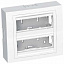 Коробка нар.монт 2x3 гориз.c рамкой 9003 Schneider Electric. Вид 1.