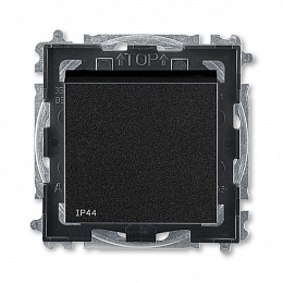 3559H-A86940 63 Переключатель кнопочный 1-клавишный IP44 (антрацит/дымчатый чёрный) Levit ABB. Вид 1