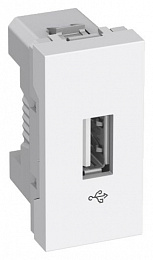 Розетка usb 2.0 белая Schneider Electric. Вид 1