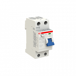 F202 A 63/30 Блок утечки тока 2-полюсный, 63A, 30mA, тип А (УЗО) ABB. Вид 1
