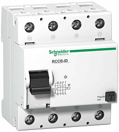 RCCB-ID 4Р 125A 500mA AC Блок утечки тока 4-полюсный, 125A, 500mA, тип АC (УЗО) Schneider Electric. Вид 1