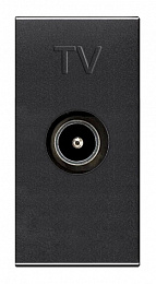 N2150.7 AN Механизм ТВ розетки, простой, 1-модульный, серия Zenit, цвет антрацит ABB. Вид 1