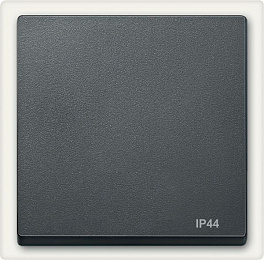 Клавиша одинарная IP44, sm (антрацит) Merten Schneider Electric. Вид 1