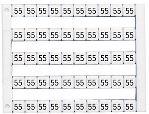 DY5 (51-60) Маркировка номеров горизонтальная (1 пластина - 50шт) Klemsan. Вид 1