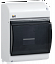 КМПн 2/4 Корпус пластиковый навесной IP30 146х96х83мм белый KREPTA 3 ИЭК. Вид 1.