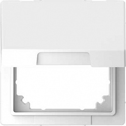 Адаптер с крышкой для интеграции system m в d-life (белый лотос) Merten D-Life Schneider Electric. Вид 1