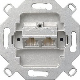 18000 Розетка 5 категории, одинарная, экранирования 8-полюсная Gira. Вид 1