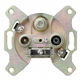 Механизм розетки TV-FM оконечной GIRA. Вид 1