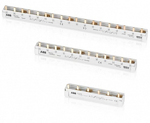 PS4/12 4-фазная шинная штырьковая разводка на 12 модулей 63 А ABB. Вид 1