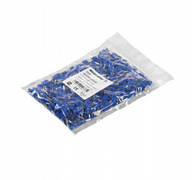 H2,5/19D BL Наконечник с пластиковой изолирующей втулкой, синий (1 упак-500шт) Weidmuller. Вид 1