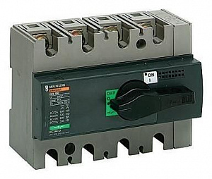 Выключатель-разъединитель Interpact INS160, 3P, 160А (с черной ручкой) Schneider Electric. Вид 1