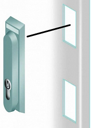 Усиленные цилиндр и ключ Schneider Electric. Вид 1