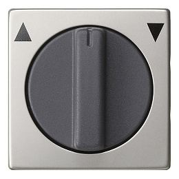 Накладка на жалюзийный выключатель (сталь) System 55 Gira. Вид 1