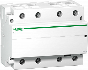 Модульный контактор 4-х полюсный 4НО 100А 220В 50гц Schneider Electric. Вид 1
