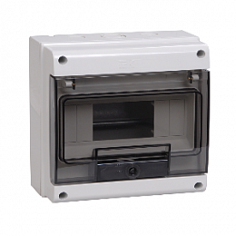 КМПн-8 Корпус пластиковый на 8 модулей IP66 190х184х104мм ИЭК. Вид 1
