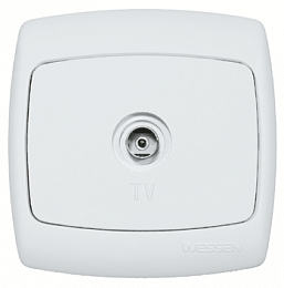 Розетка TV, С/У (белый) Рондо Systeme Electric. Вид 1
