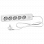 Удлинитель 5 розеток 2к+з, кабель 1,5м Unica Extend (белый) Schneider Electric. Вид 1.