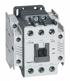CTX3 Контактор 3х-полюсный 32A, 2НО+2НЗ, 230В АС Legrand. Вид 1