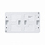Розетка двойная с заземлением, со шторками, 16А, О/У (белый) AtlasDesign PROFI IP54 Systeme Electric. Вид 3.