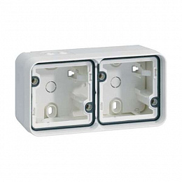 Нижняя часть коробки с вводом для проводки (полярная белизна) W.1 Berker. Вид 1