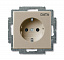 20 EUC/DV-93-5 Розетка SCHUKO 16А 250В, с маркировкой DATA, серия Basic 55, цвет шампань ABB. Вид 1.