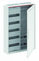 CA25VML Шкаф 60М навесной с медиапанелями IP30, 800x550x160 между DIN-рейками 125 мм и самозажимными клеммами N/PE и дверью с вент. отверстиями CA25VM. Вид 1