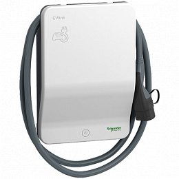 Компактная зарядная станция для электромобилей, с кабелем WALLBOX STD ATT CABLE T2 22kW Schneider Electric. Вид 1